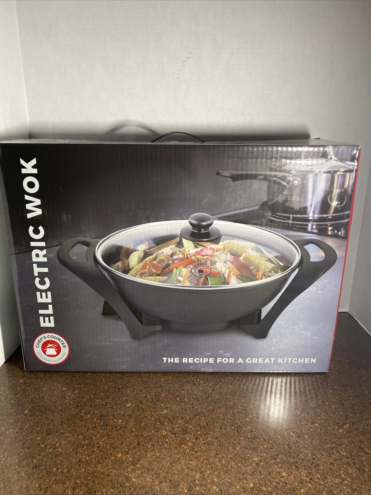 Chef’s Counter Electric Wok CC-224 2 Layer Nonstick Coating