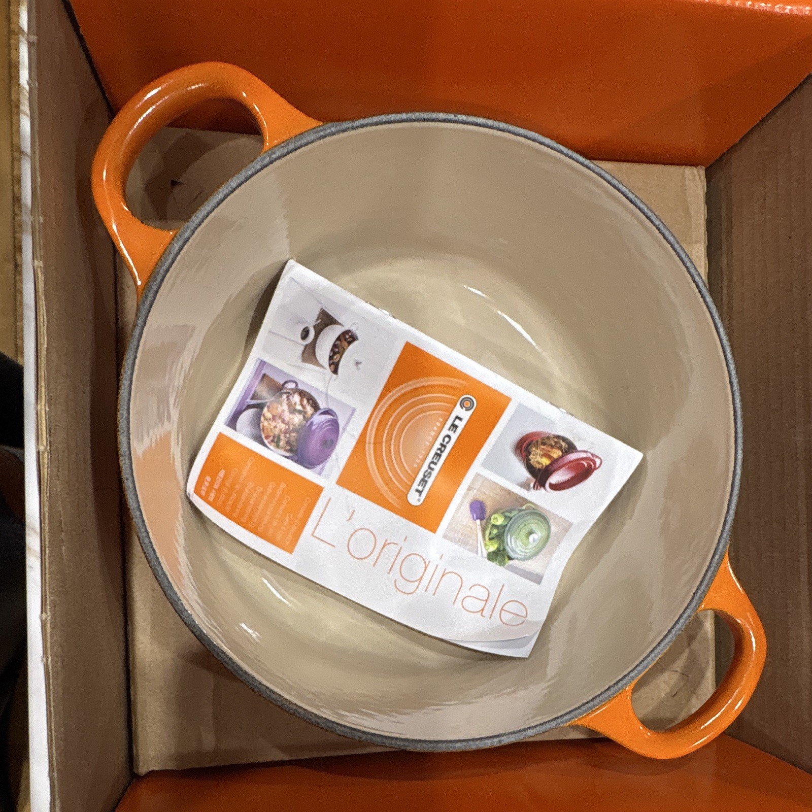Le Creuset Cocotte Ronde Tradition Cast Iron 2 qt 18 cm Flame w/ Lid