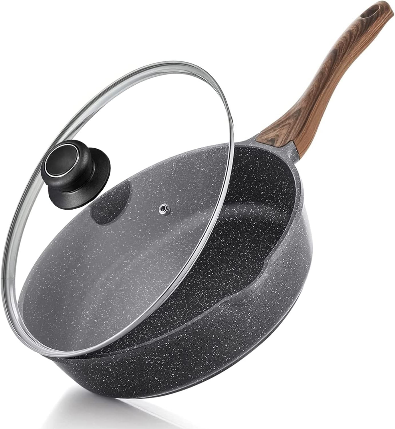 11 Inch Pan Lid, Frying Pan Lid, Fry Pan, Skillet Lid, Pot Cover with Handle, Te