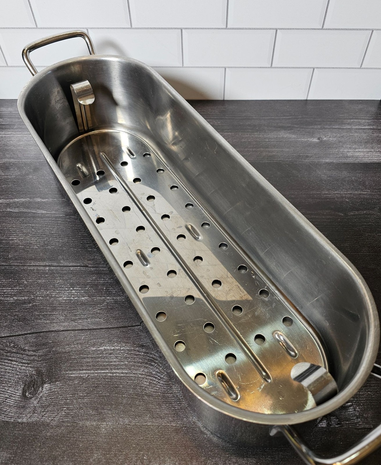Stainless Steel Fish Poacher 20.25 x 6.1875 x 4.25 No Lid