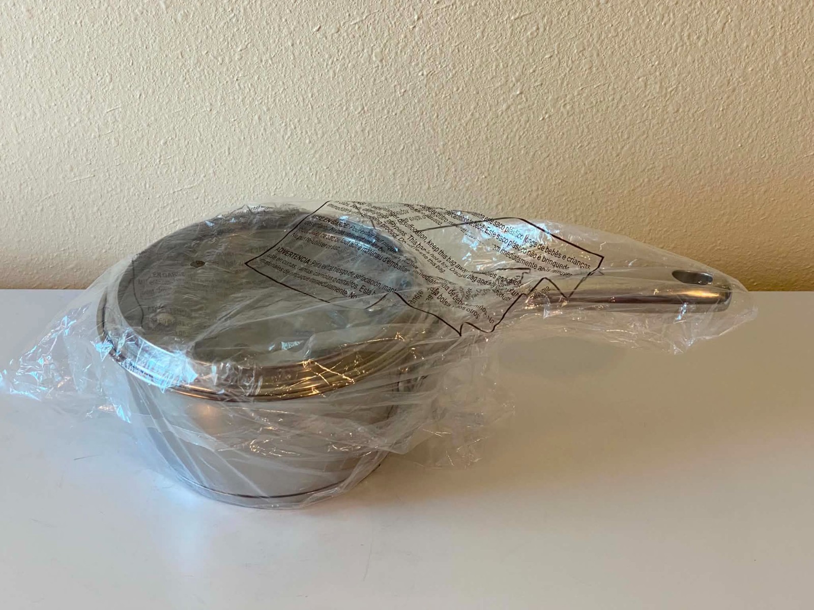 Tramontina Gourmet 1.5 Qt Saucepan Glass Lid Tri-Ply Base 18/10 Stainless NEW