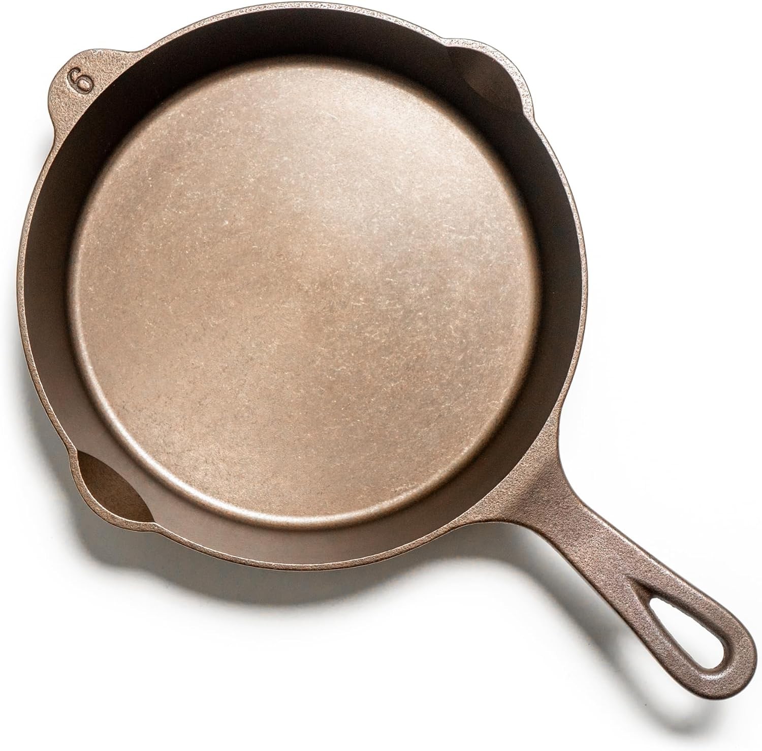 No. 6 skillet – 8 3/4 inch diameter Pre-seasoned Frying Pan, Made in