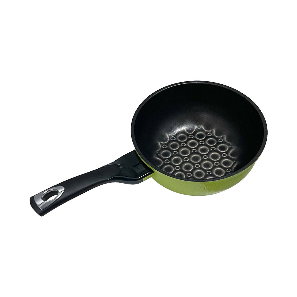 MADE IN KOREA – 3D Diamond Coating Nonstick Wok Frying Pan Cookware 8″ (20cm)