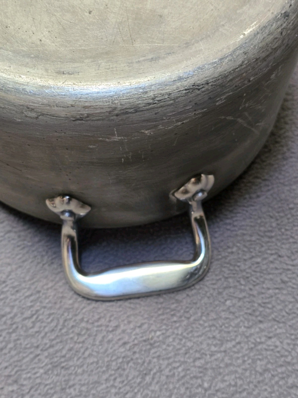 Vintage All Clad Master Chef 2 Stainless Steel 3-1/2 Qt Sauce Pan And Lid