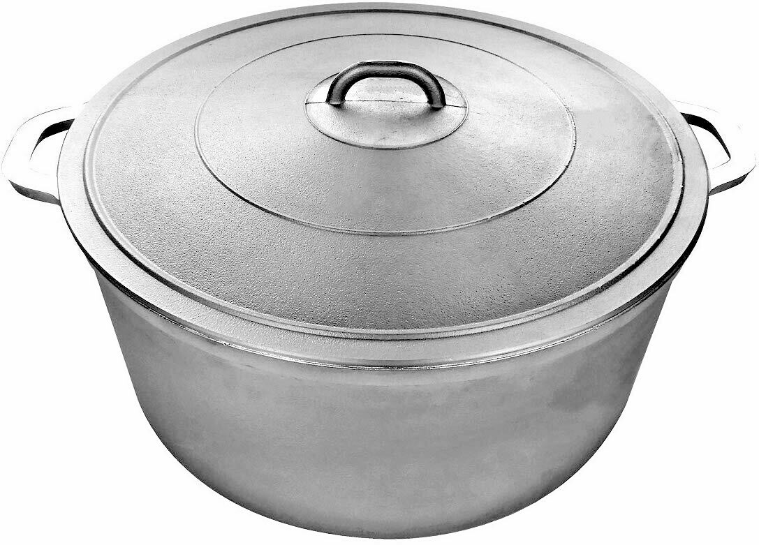 Commercial Aluminum Calderon Dutch Oven Cookware With Lid, Silver