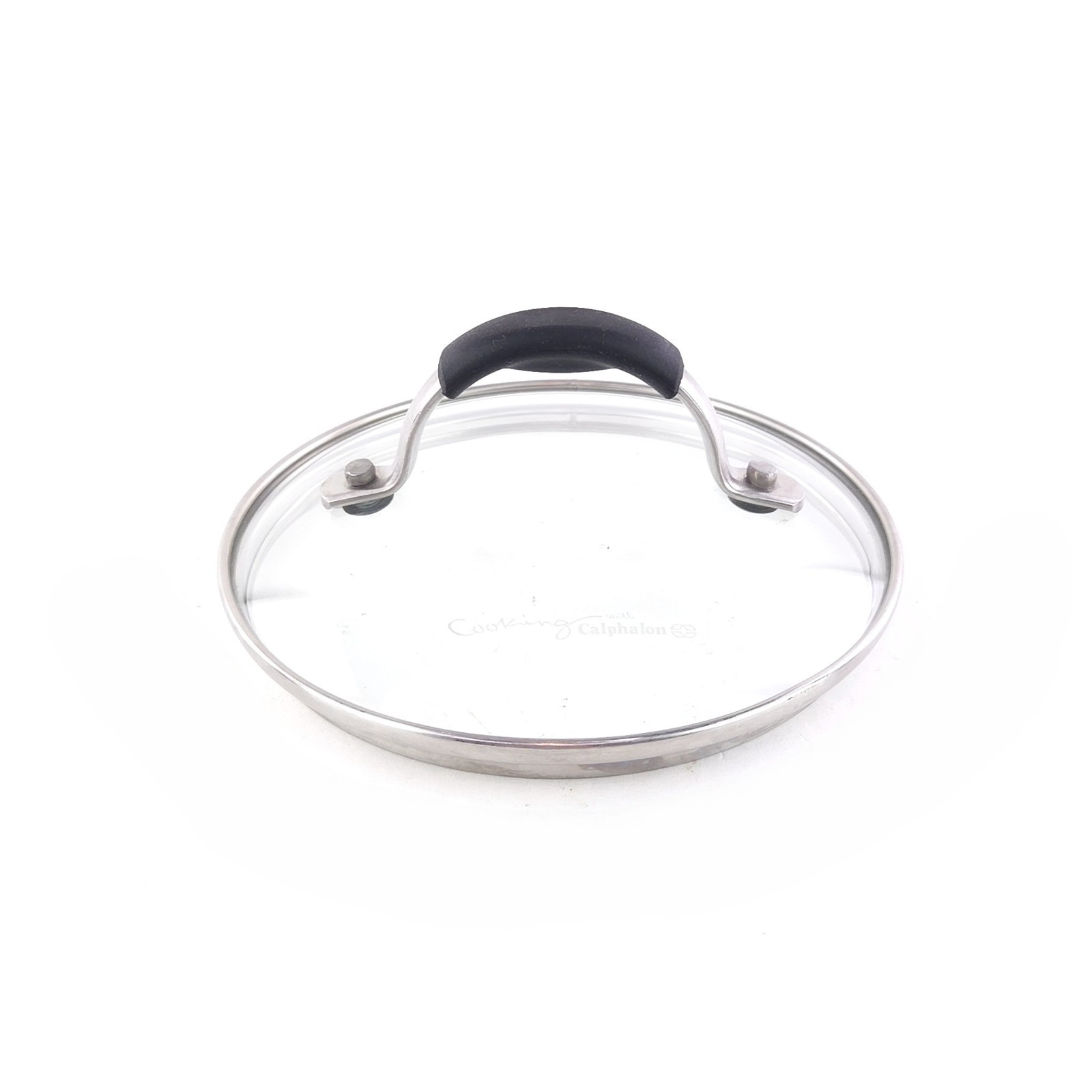 Cooking With Calphalon Glass Stainless Steel Lid For Sauce Pan ID 5-1/2 OD 6-1/8