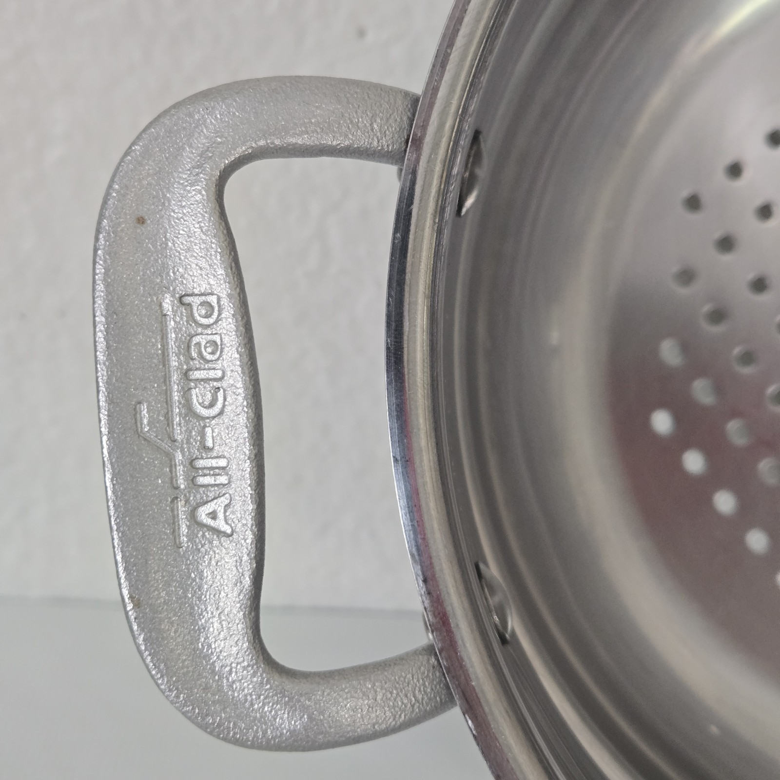 VINTAGE All-Clad Master Chef steamer Insert Stainless STEEL