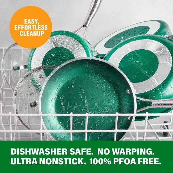 Granitestone Emerald 10″ Premium Nonstick Coating Fry Pan with Stay Cool Handle