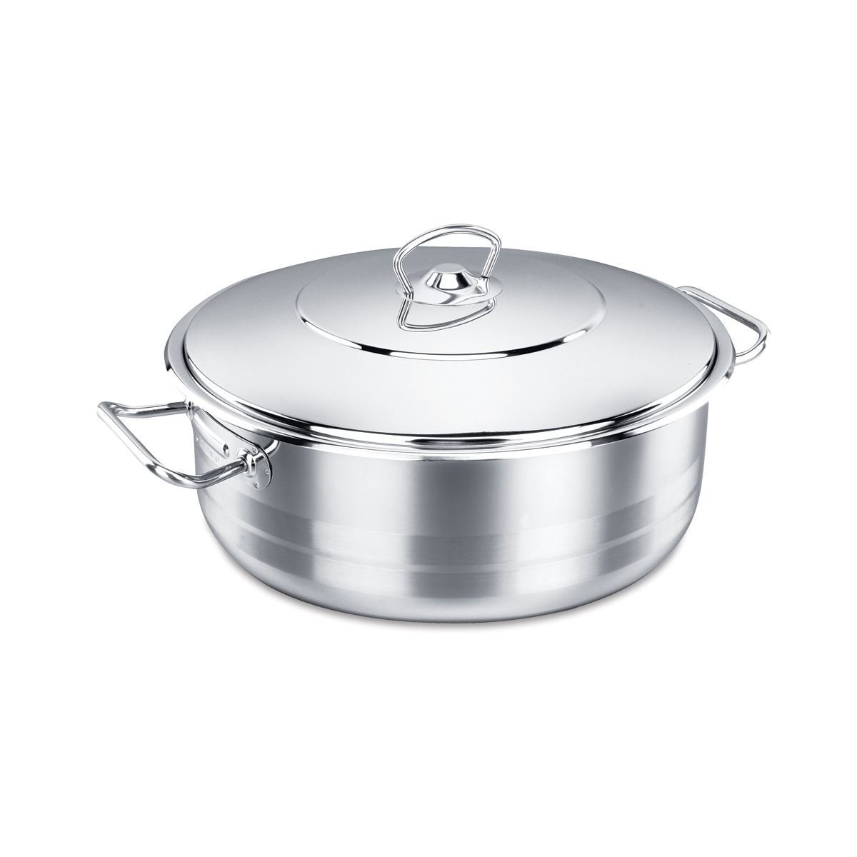 Korkmaz Stainless Steel Dutch Oven with Lid