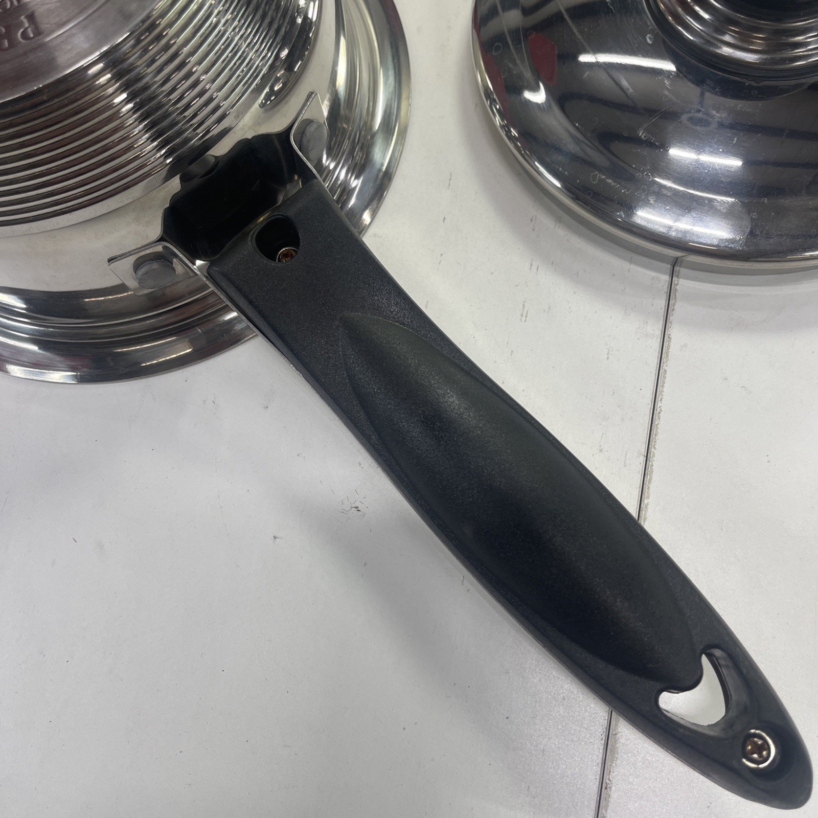 Rare Exclusive Mega Line Germany 18/10 SS 1.7L Sauce Pan W/ Temp Gauge Lid