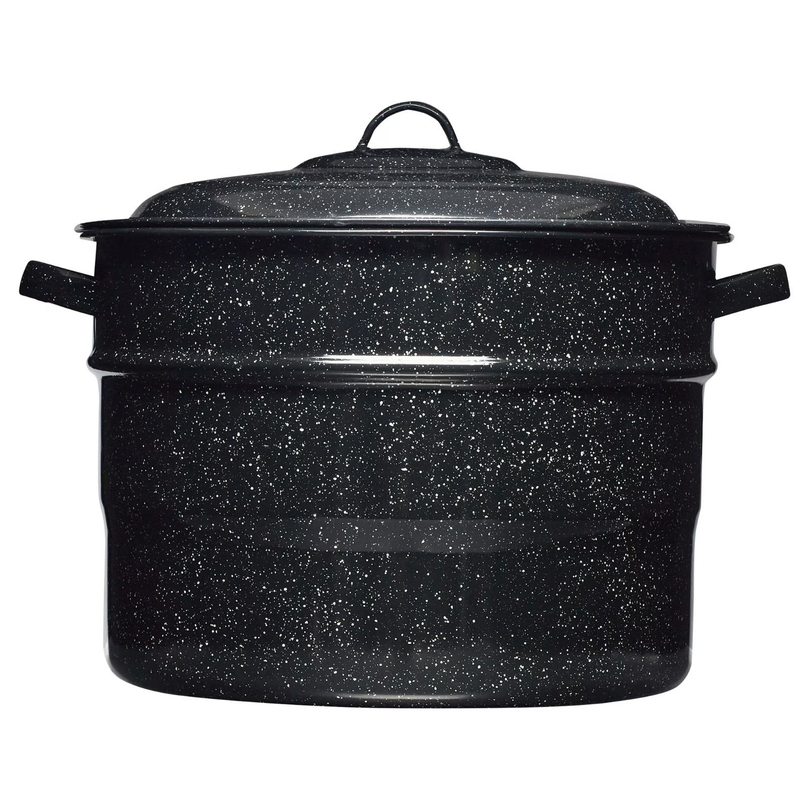 Granite Ware 21.5 Quart Water Bath Canner with Rack, Enamel Canning Pot for Jam