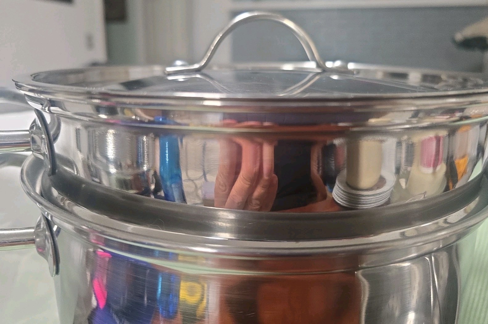Kirkland Signature Professional 12 QT Stock Pot w/ 2 Steamers & Lid~Korea