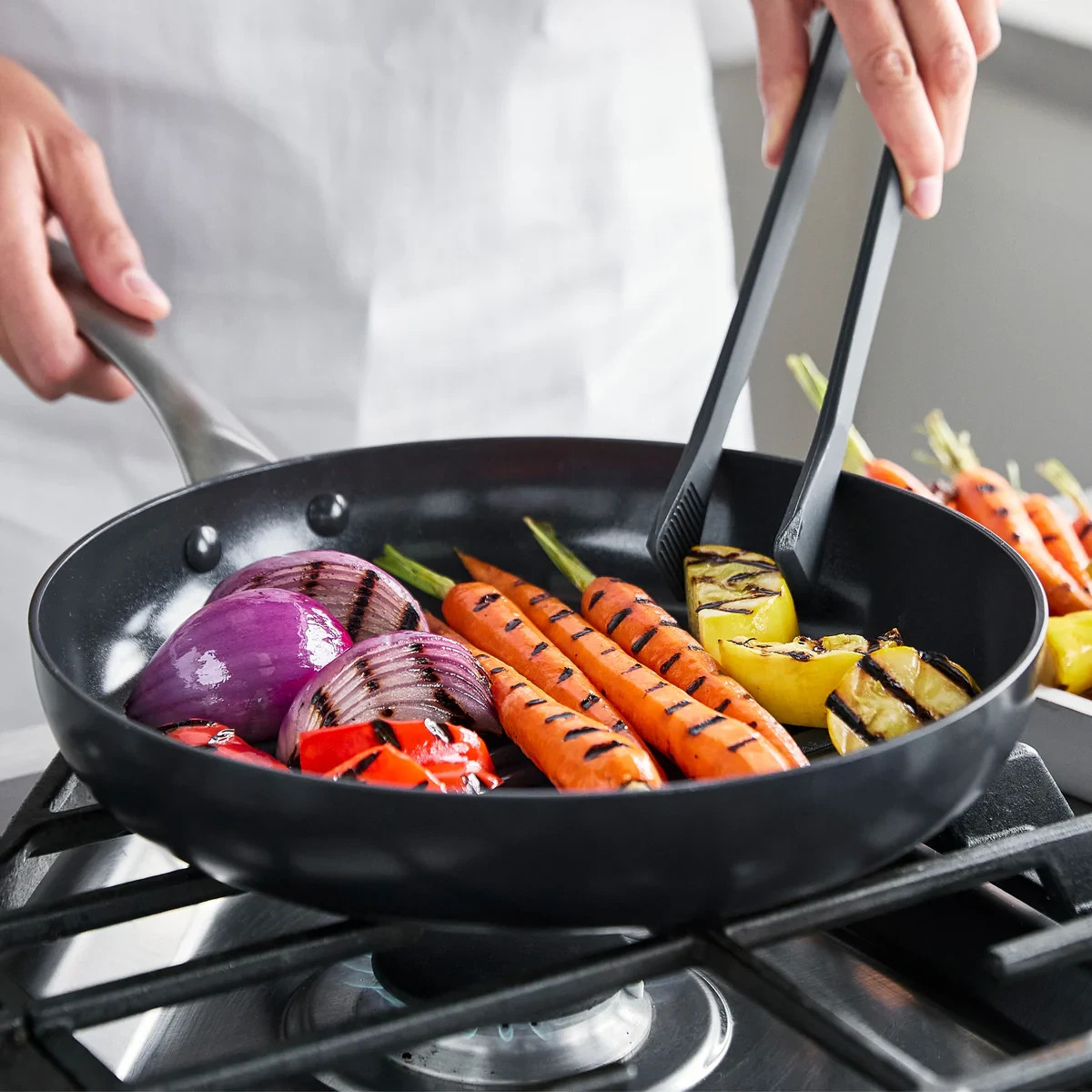 GreenPan Levels Hard Anodized Healthy Ceramic Nonstick, 10″ 12″ Frying Pan Skill