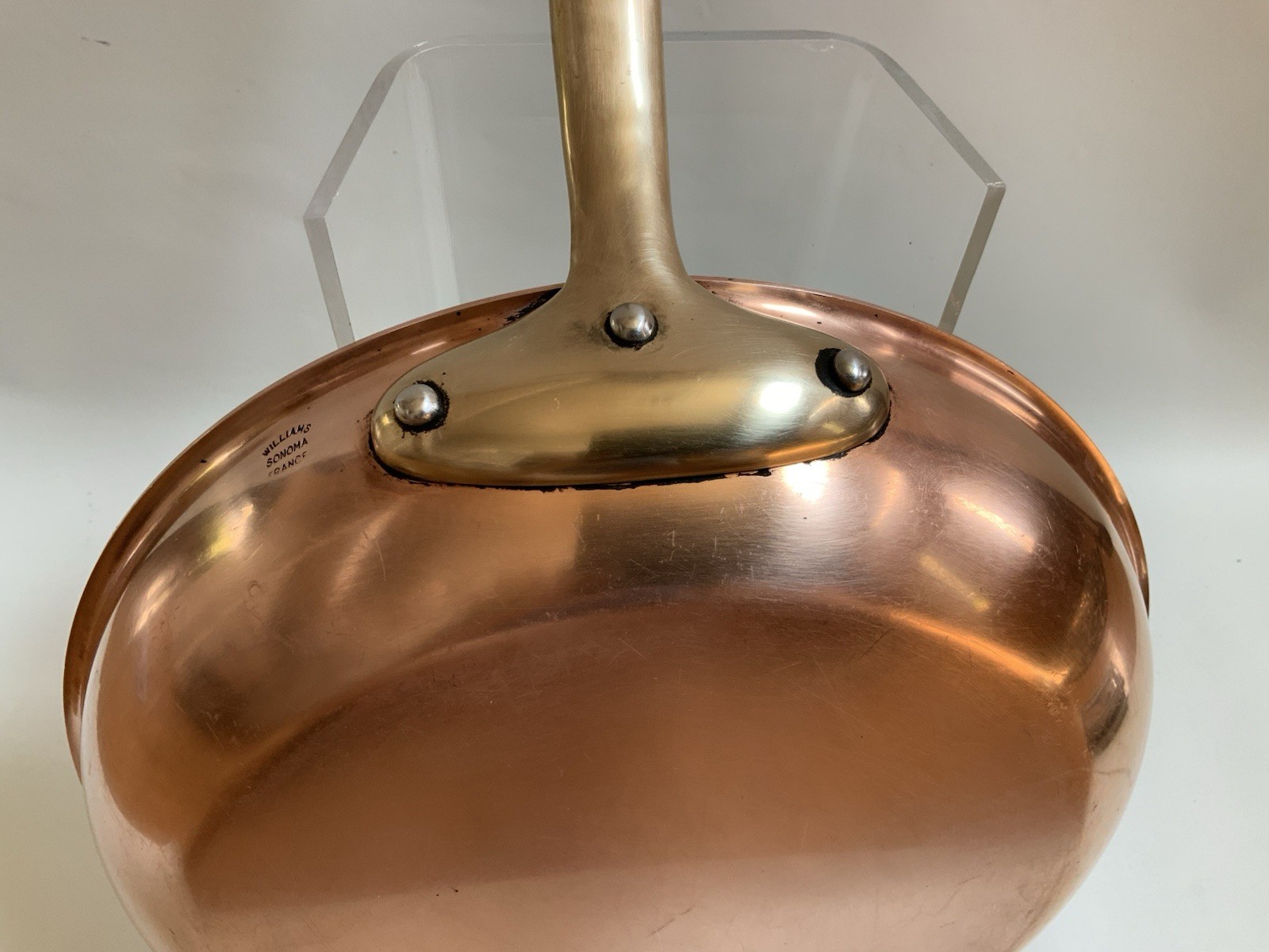 Williams Sonoma Copper & Brass SKILLET Pan 12’’ Made in France