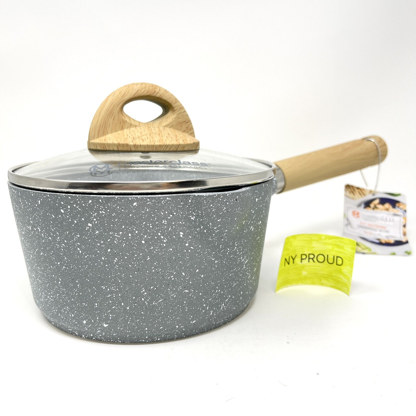 Masterclass Saucepan 1.5 Qt Casserole 6.5 Inch With Lid Premium Kitchen Cookware
