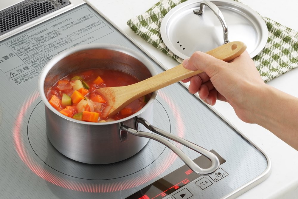 Yoshikawa Saucepan, 16cm, Stainless Steel, Gogi Style, 1.7L, 1700ml, Simple Desi