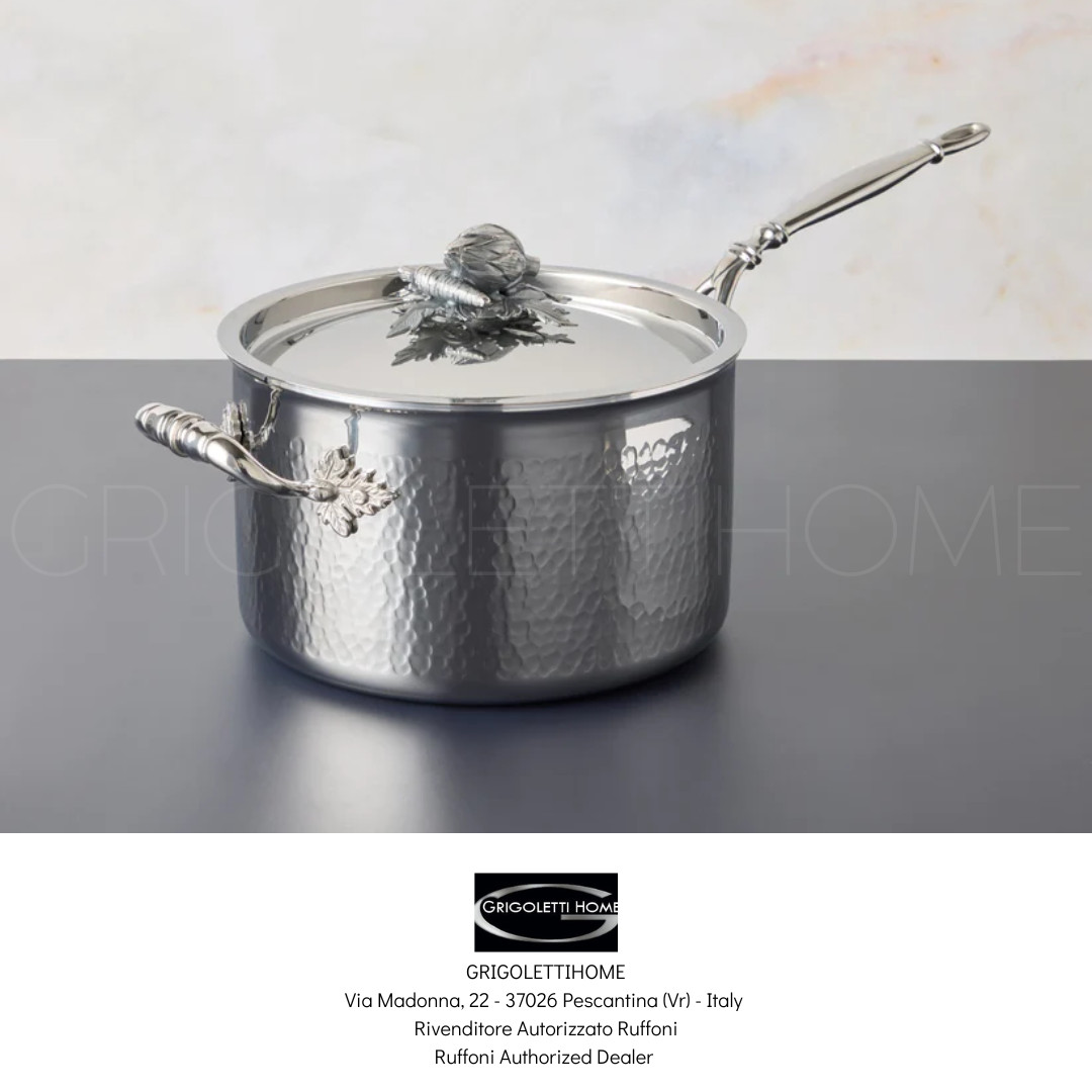 Ruffoni Induction – Opus Prima – Casserole 1 handle + lid ø cm 20