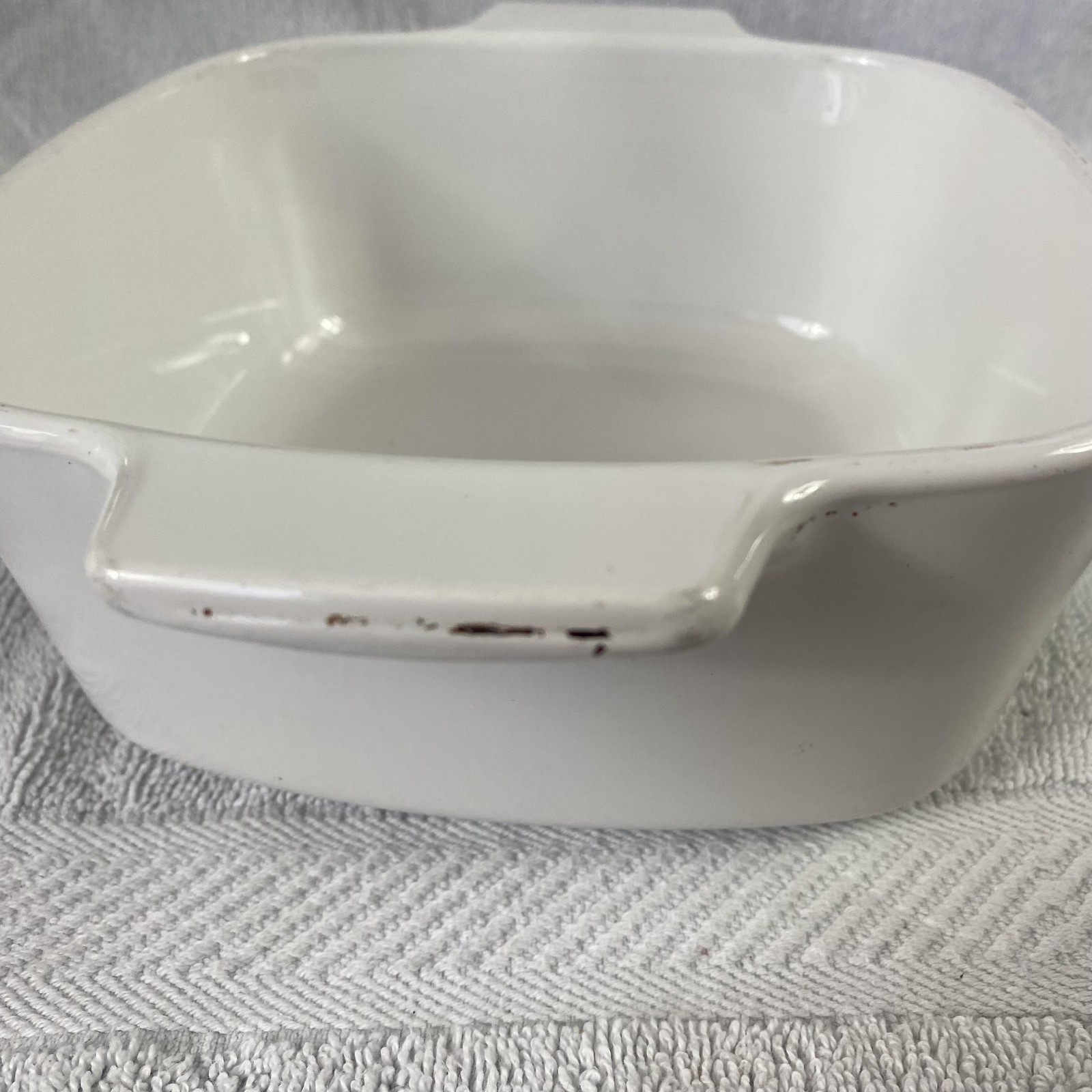 Vintage CorningWare Cornflower Blue Casserole Dish 1.5 Qt A-1 1/2-B White USA