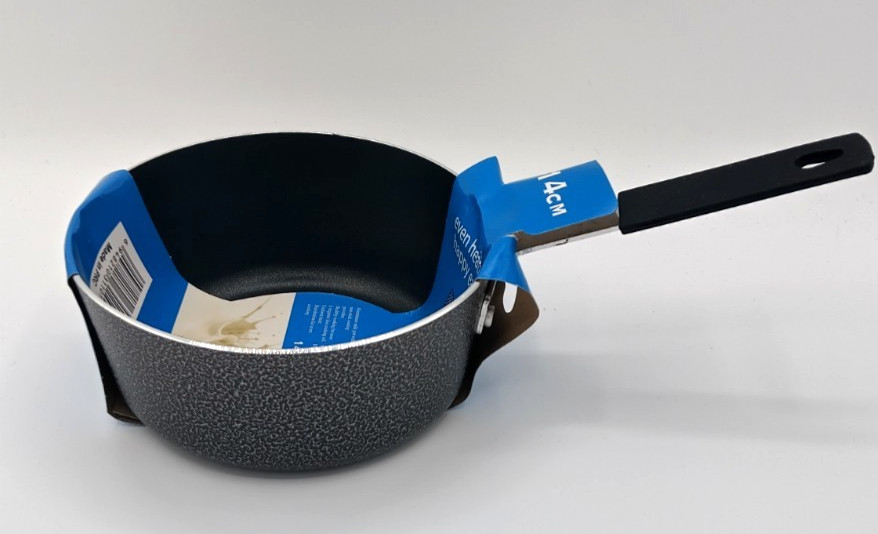 Elgante Classic 14cm 5.5″ Nonstick Milk Pan Small Saucepan Black No Lid