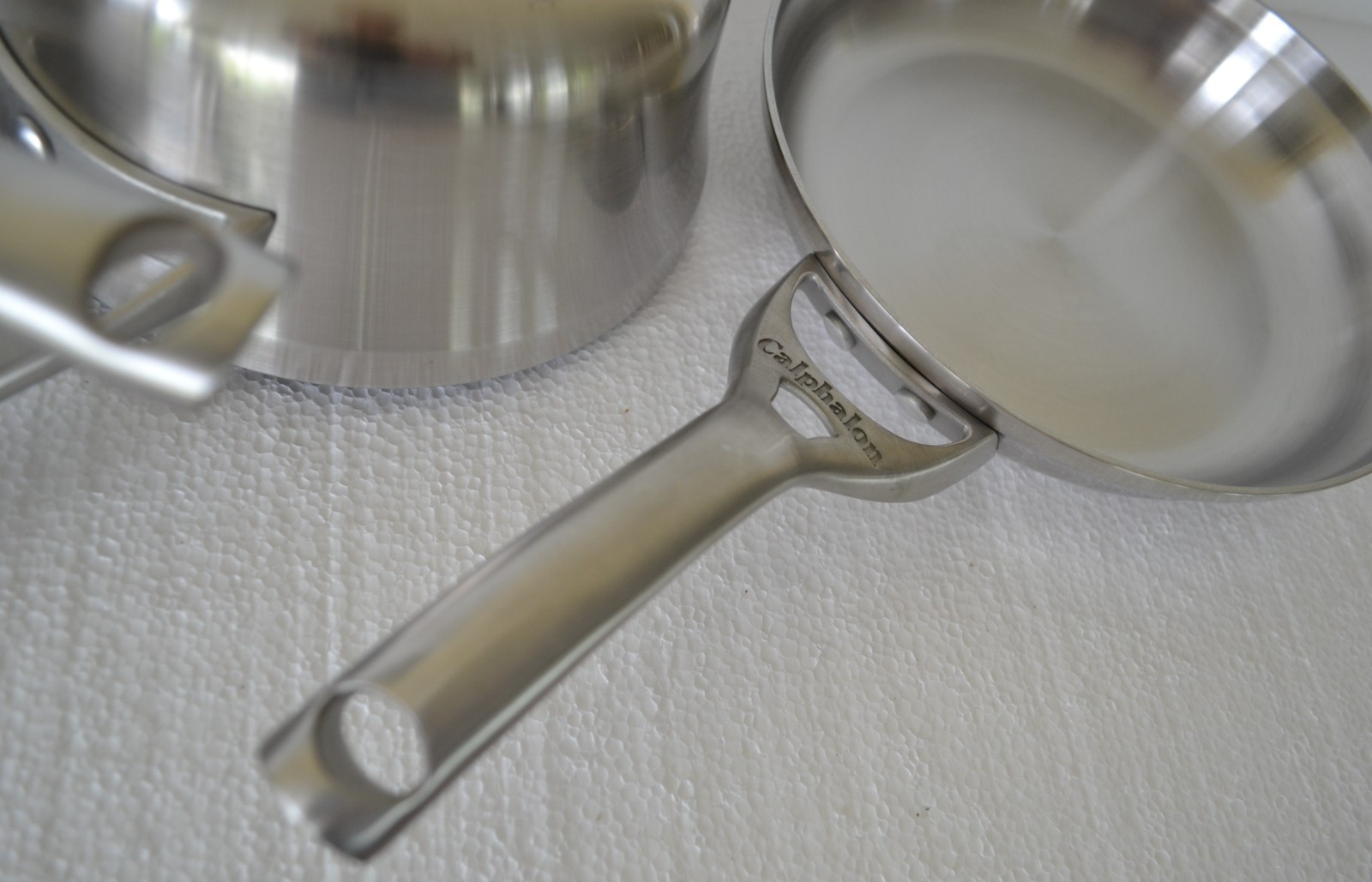 Calphalon Contemporary Stainless 2.5 Qt & 1.5Qt. Saucepans, 8” Frypan