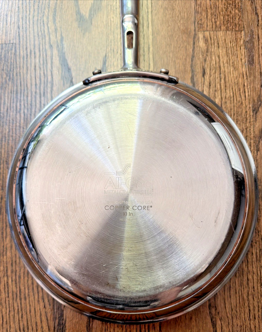 All-Clad Copper Core 10 inch Frying Pan Preowned Very Good
