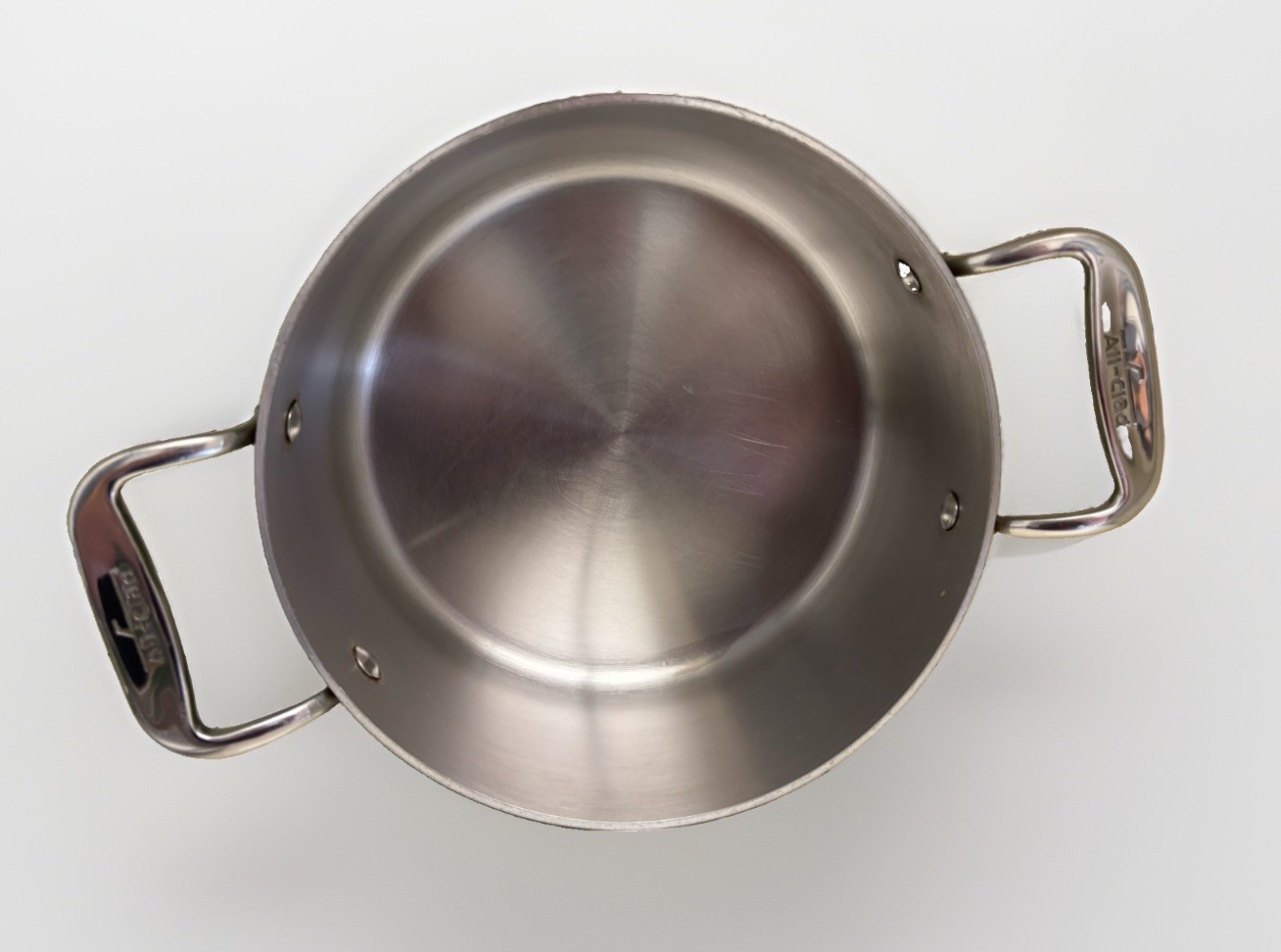 ALL CLAD Stainless Steel Nonstick 3 Qt Casserole Stockpot with Lid Double Handle
