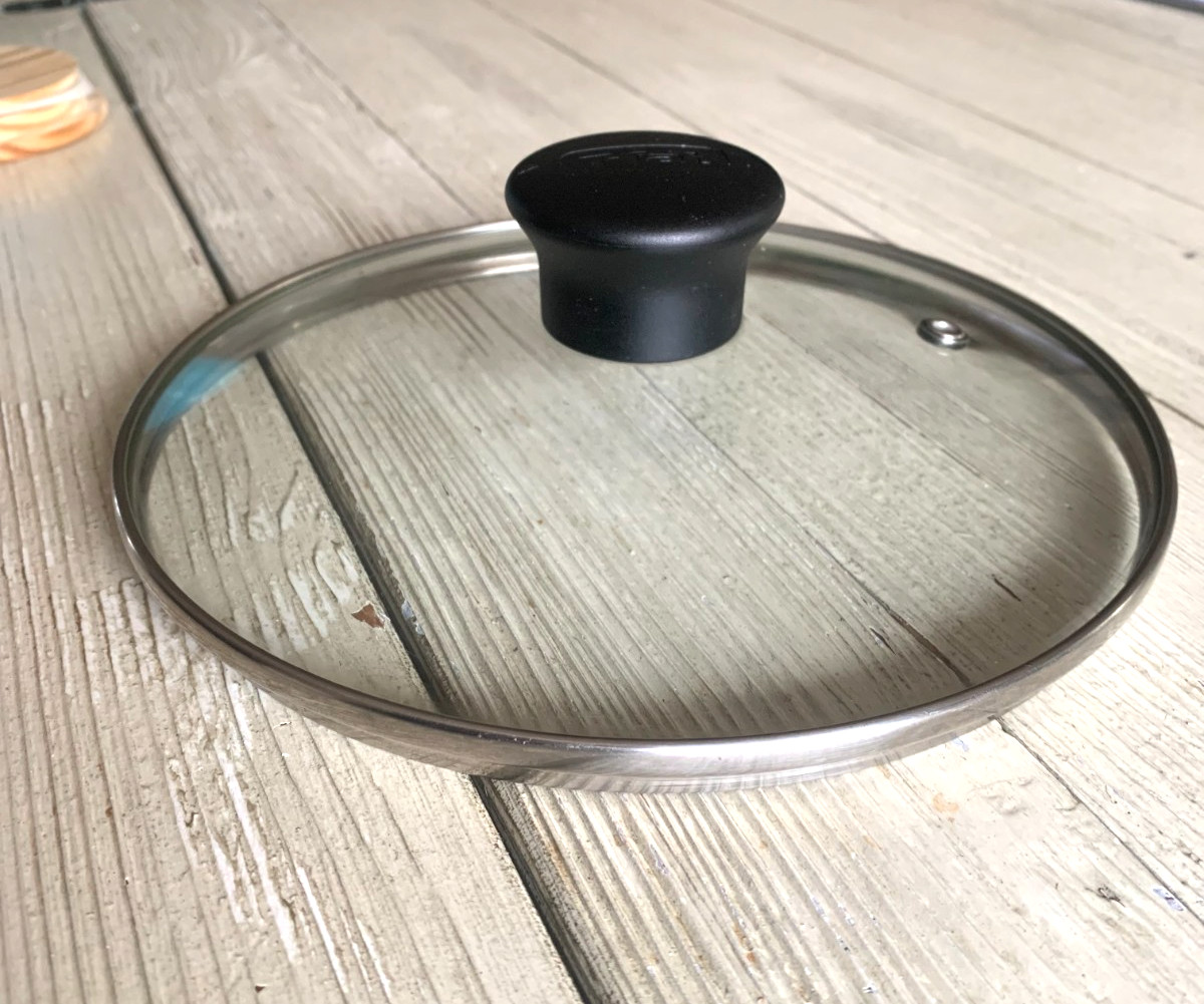 T-Fal Clear Glass And Metal Vented Replacement Lid for Pot Pan 7 3/4″ Inner