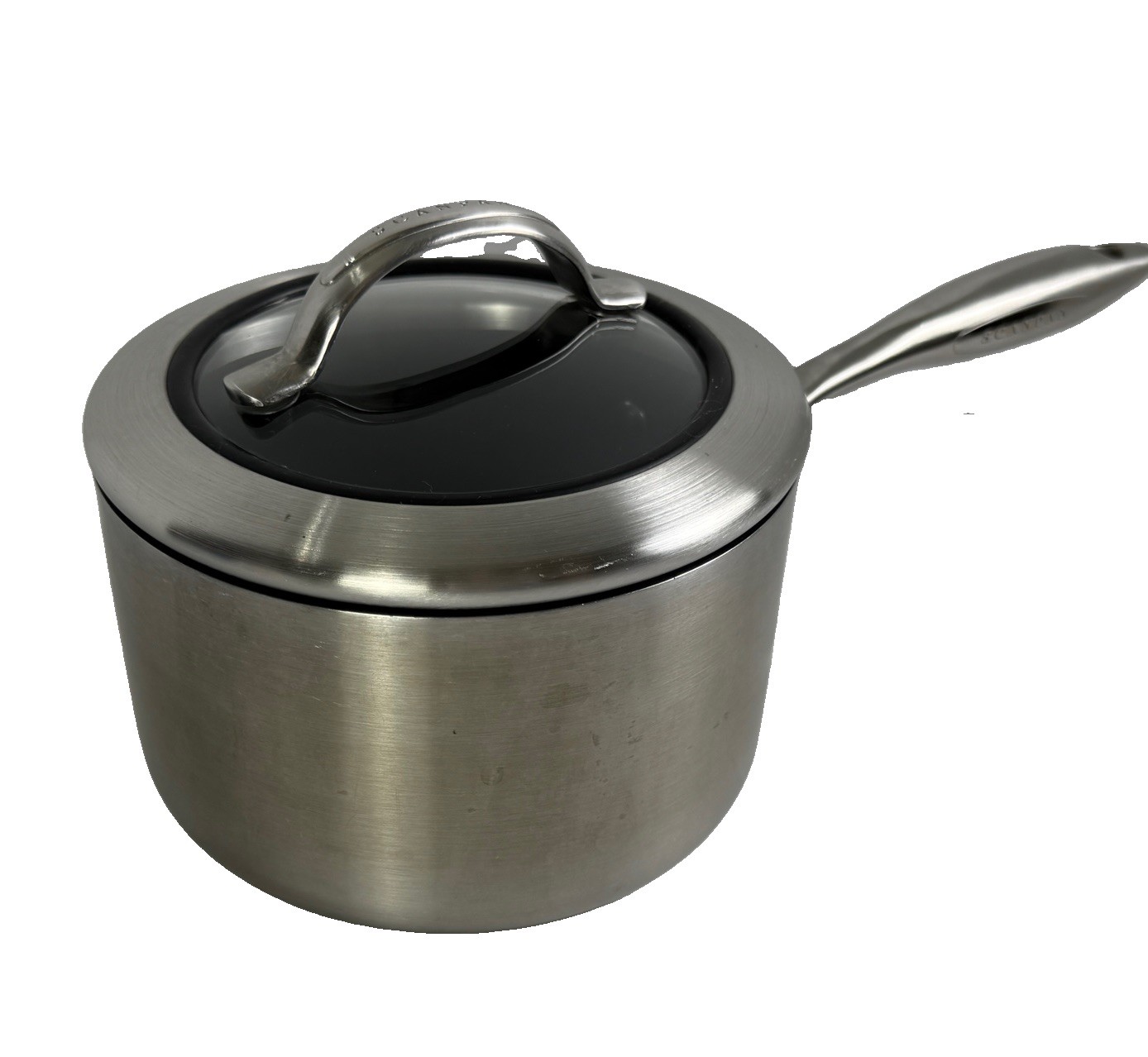 Scanpan HaptIQ 2 Qt Sauce Pan Pot Induction CTX J-03 Ceramic Titanium