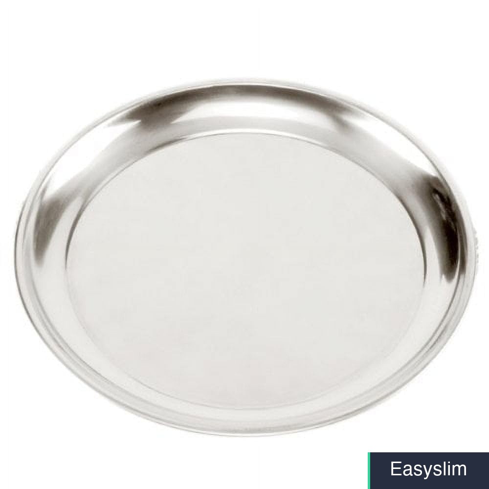 Pizza Pan 13.5 Inch Square Stainless Steel Heavy Gauge Mirror Finish