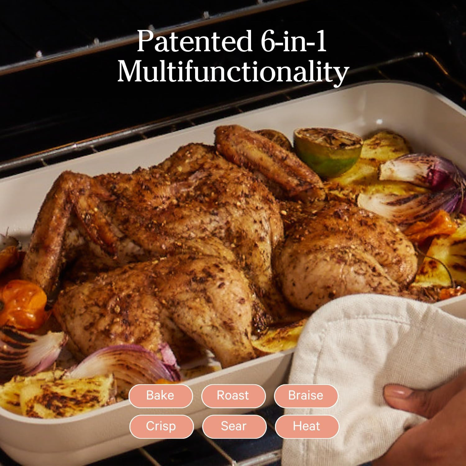 5-Piece Nonstick Bakeware Set – Oven Safe, Toxin-Free, Space-Saving Design
