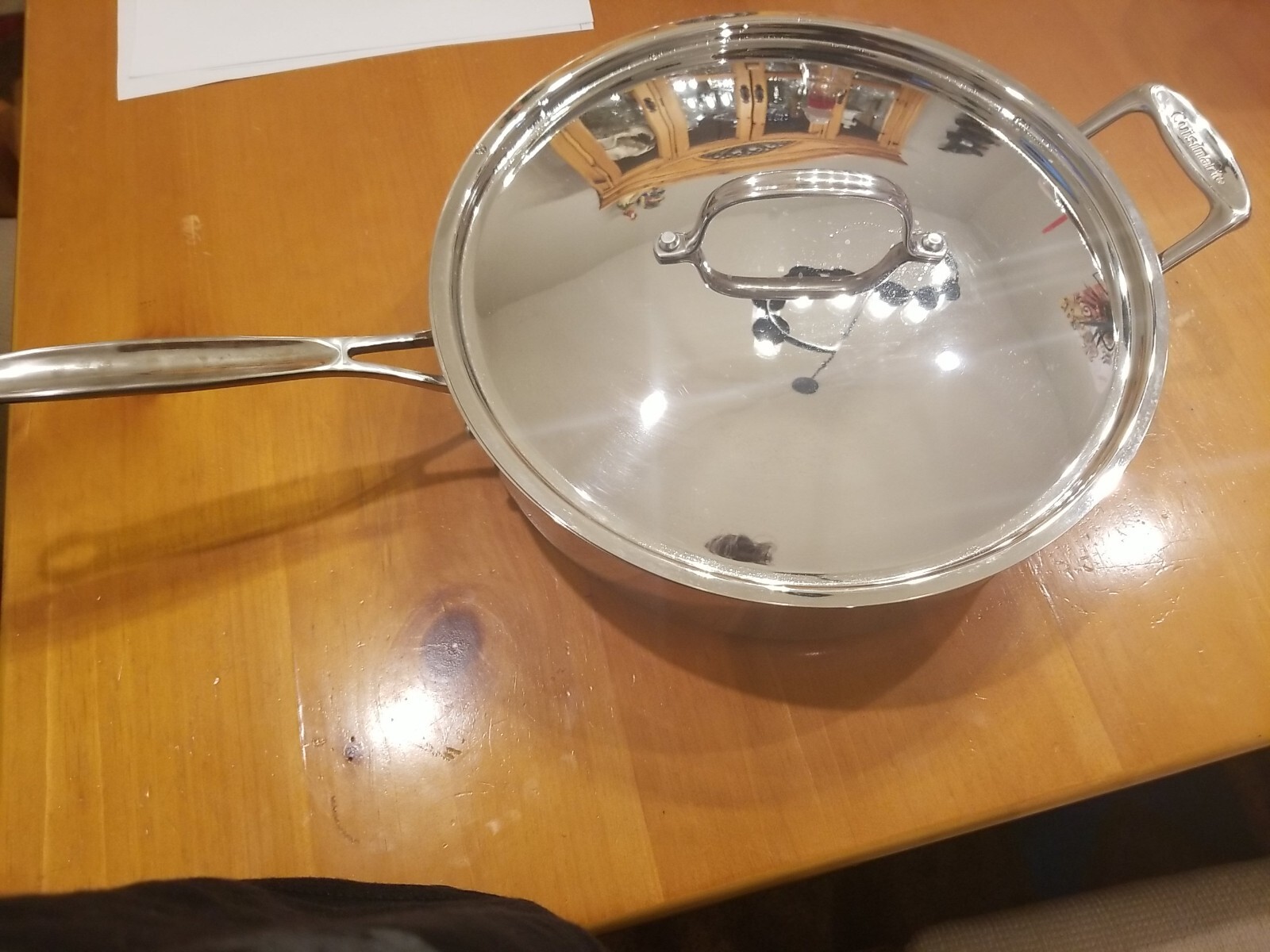 CUISINART 5.5 QUART Sauce Pan with Helper Side Handle Prem. Stainless Advantage