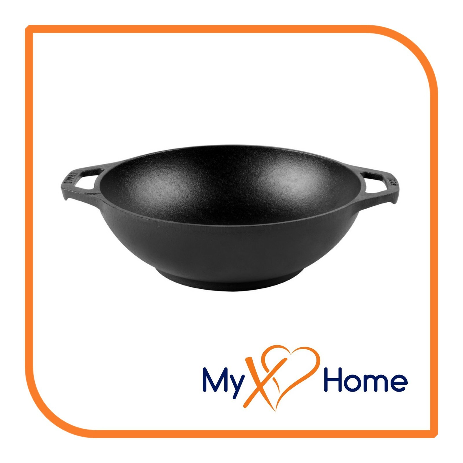 9″ Pre-Seasoned Mini Cast Iron Wok (1 Wok) by MyXOHome