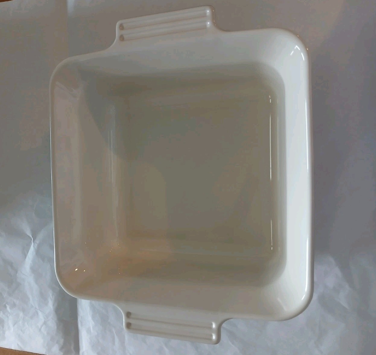Le Creuset Seconds Stoneware 23cm 3 Liter Square Casserole Dish w/Lid, Pistache
