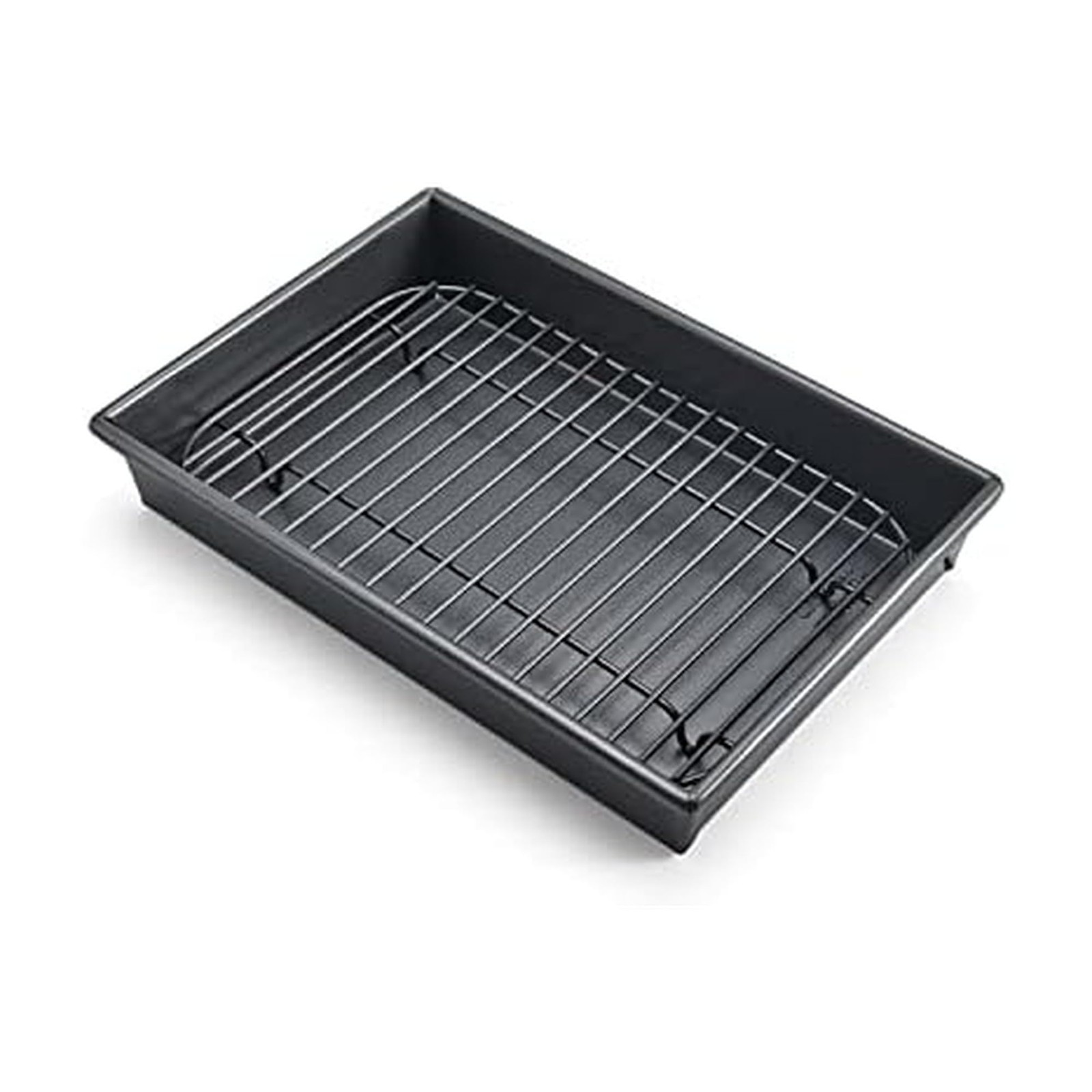 Petite Roast Pan Set With Rack 10×7 Inch Nonstick Toaster Oven Baking Cook