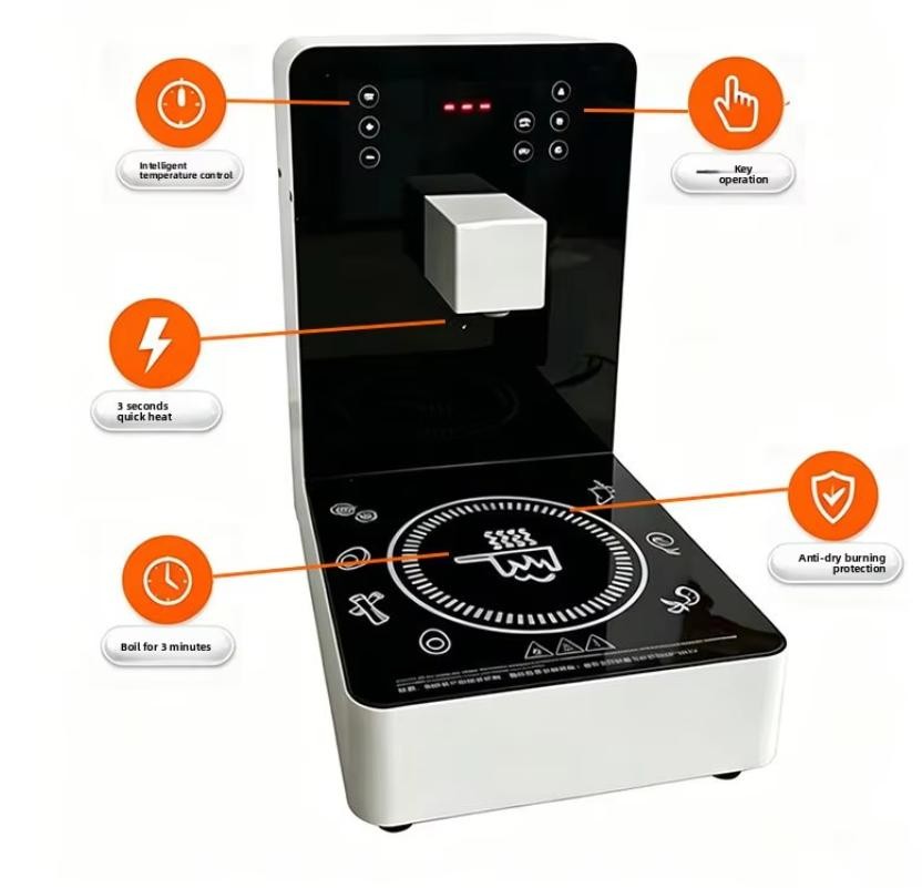 2100W Commercial Self-Serve Ramen Cooker, Instant Ramen Cooking Machine 110V