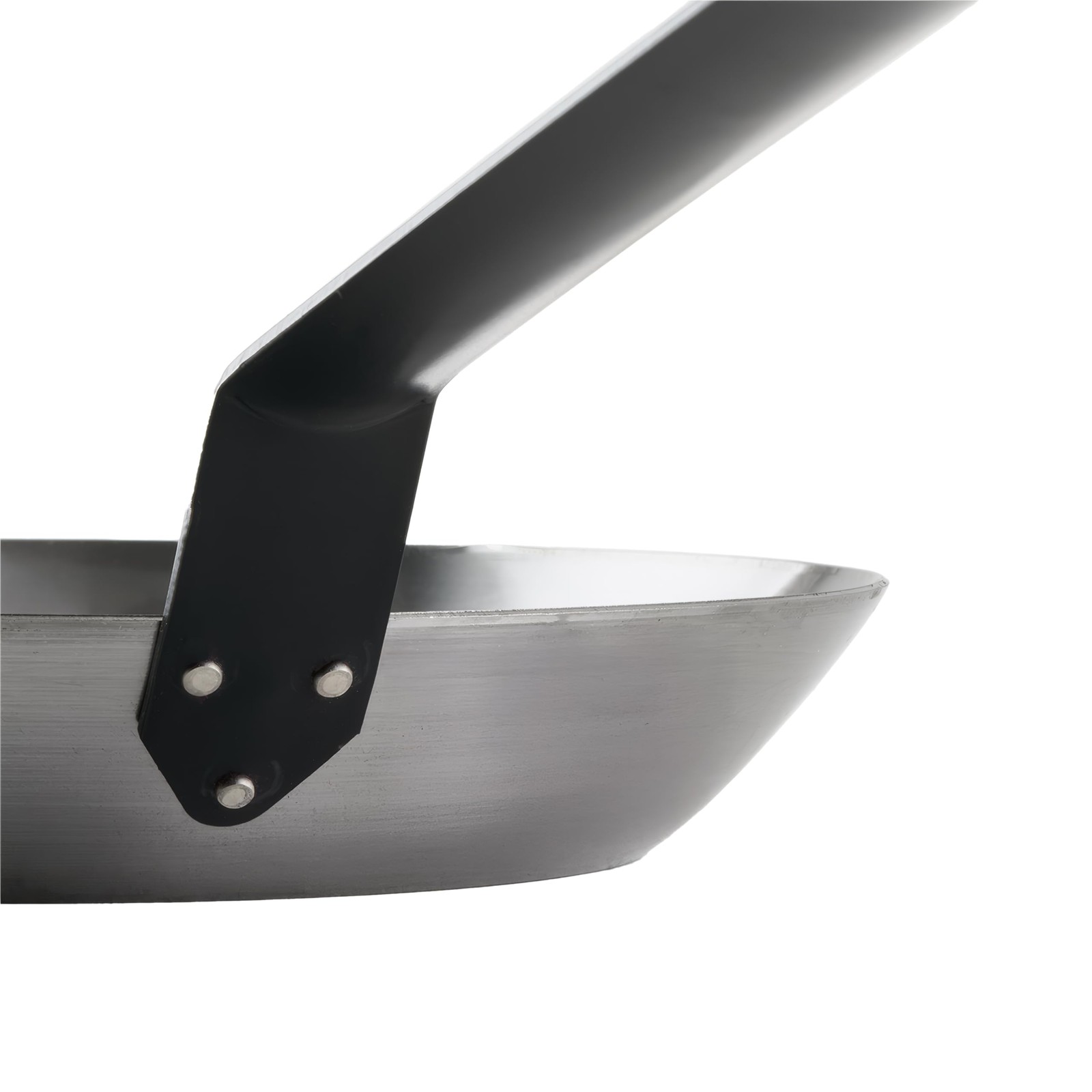 10-3/8″ French Style Fry Pan, Polished Carbon Steel (Spain)