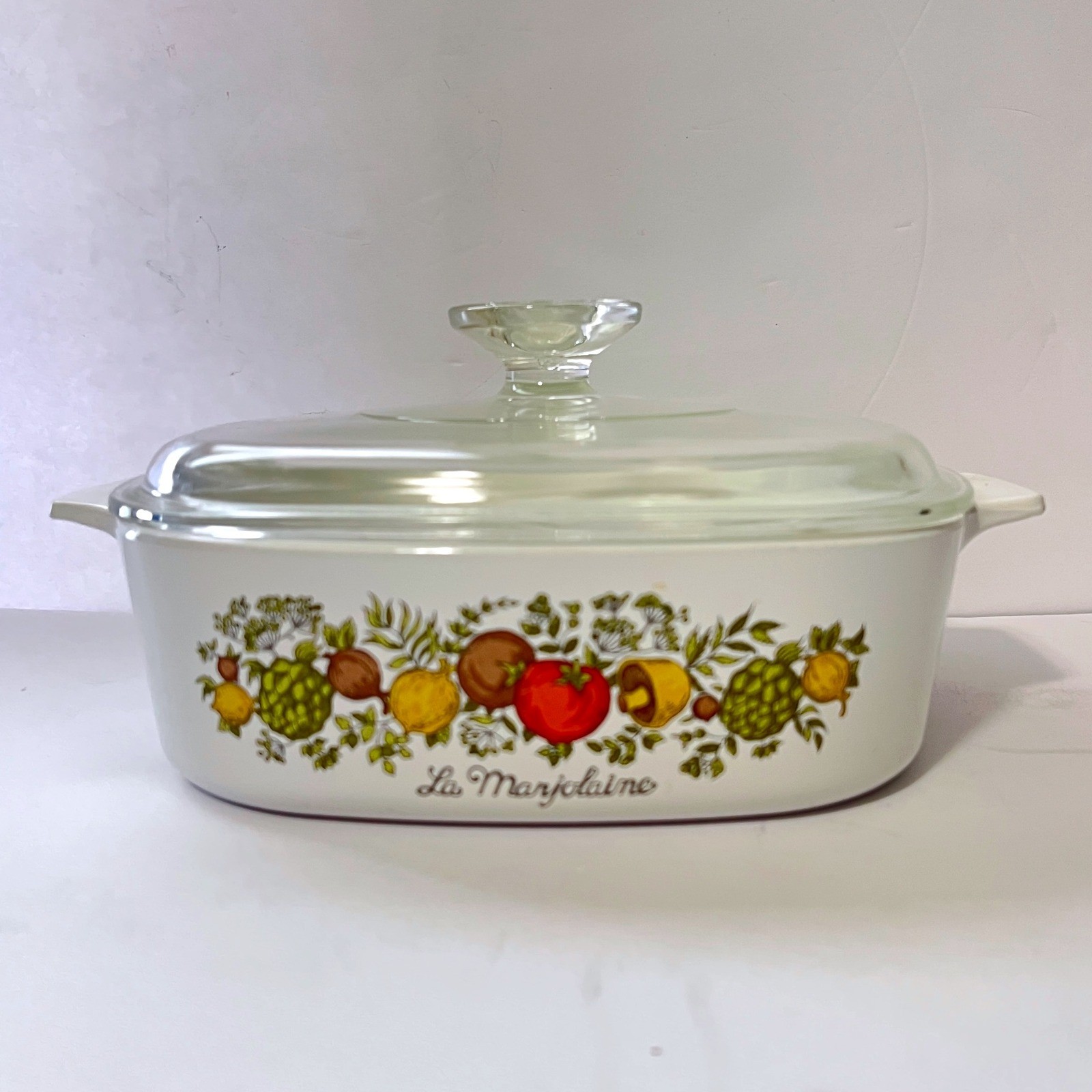 Corning Ware LA MARJOLAINE Spice O Life 2 Quart Casserole & Lid A2B