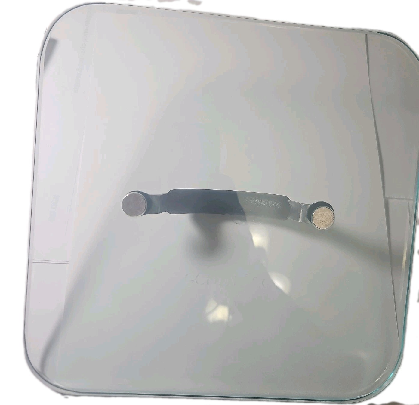 Technique 9″ Square 3lb Weighted Glass Bacon Burger Press , Insulated Handle