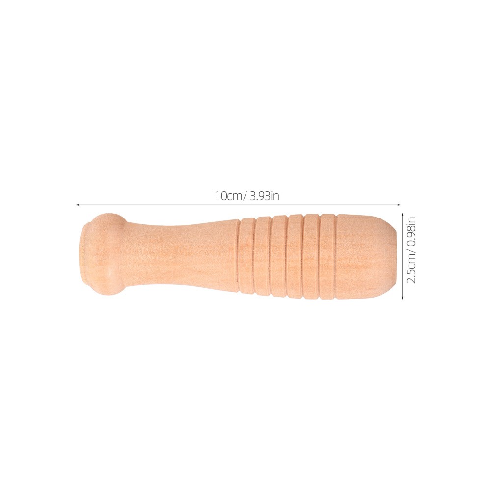8Pcs Smooth Wooden Pan and Pot Handles for Cookware and Gardening Tools Beige