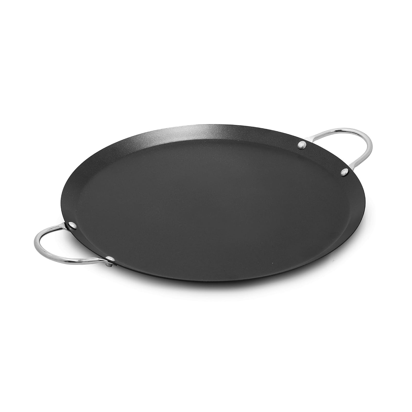 13.5in Carbon Steel Nonstick Round Comal Black