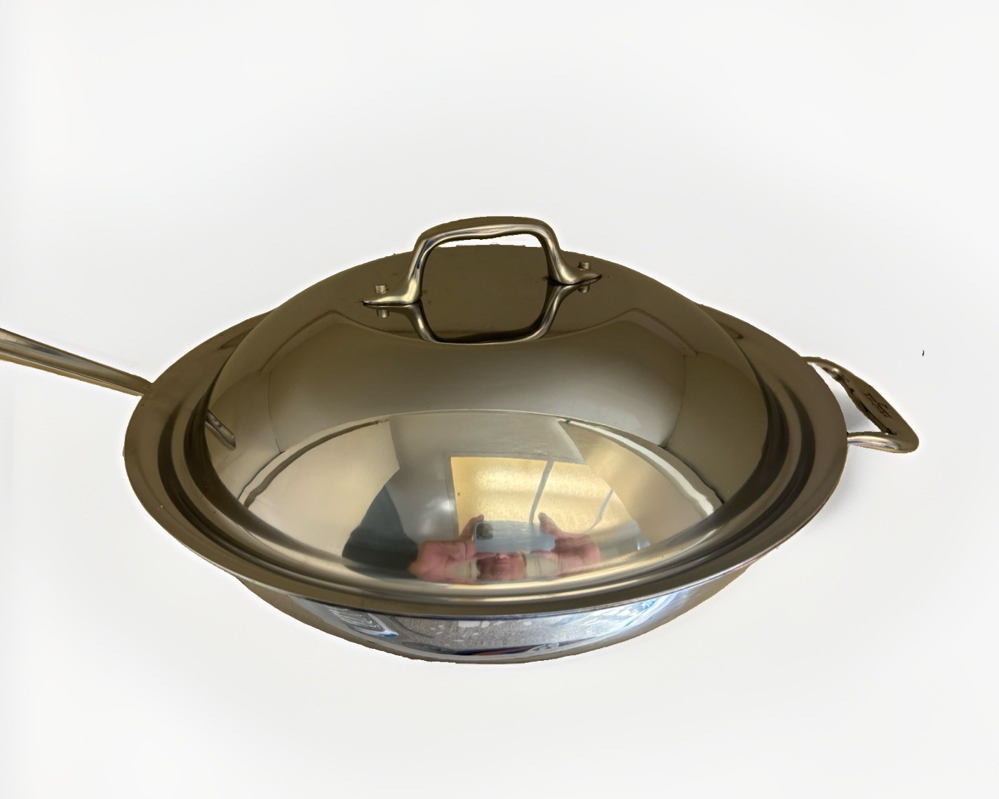 ALL-CLAD 12” Stainless Steel Chef’s Pan Wok W/ Dome Lid Cover