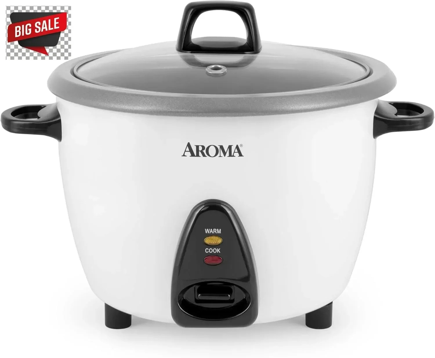 AROMA Rice Cooker, 10-Cup (Uncooked) / 20-Cup (Cooked), Steamer, Auto Keep Warm,