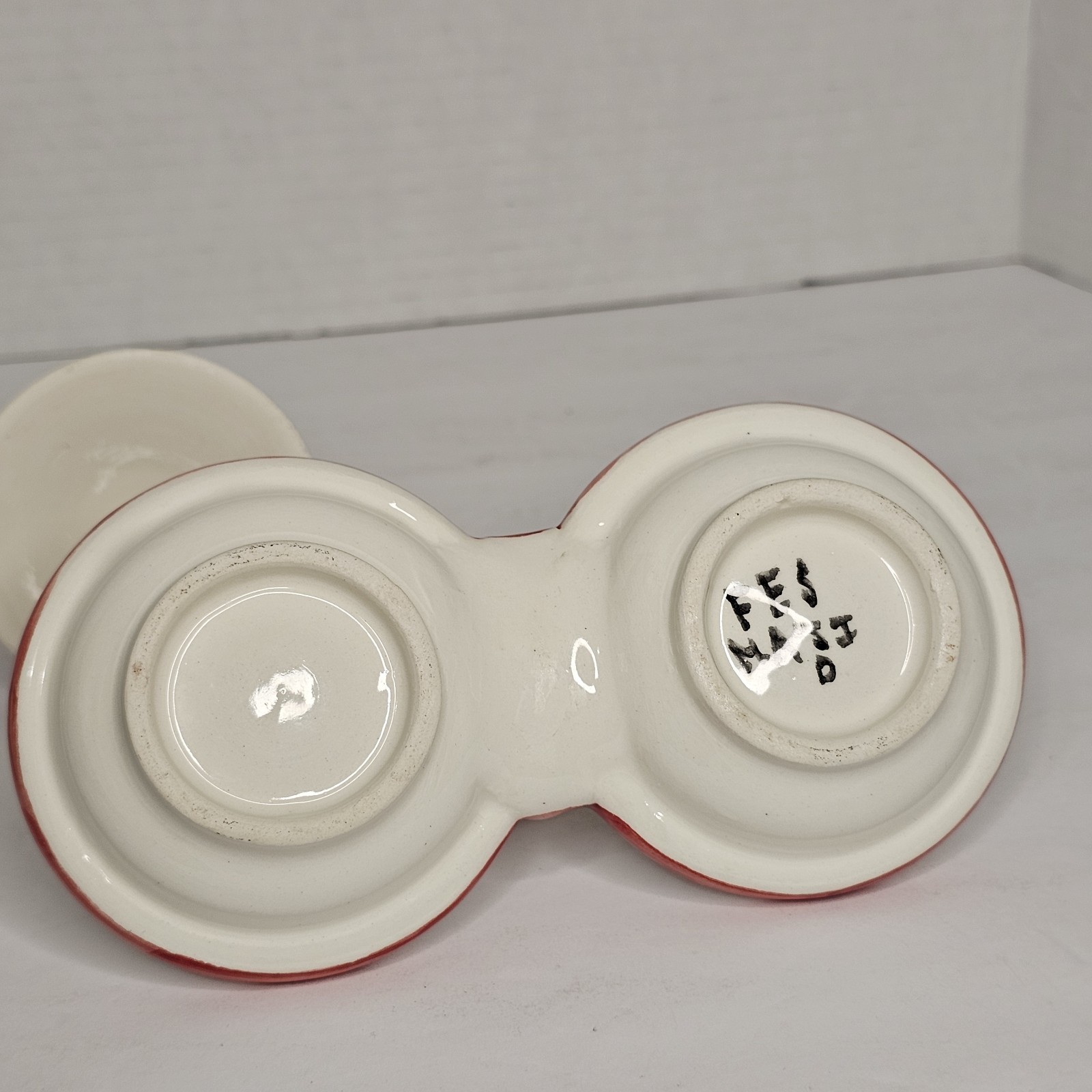 Hand Painted Moroccan Double Mini Tagine Serving Dish Spice Condiment Ceramic