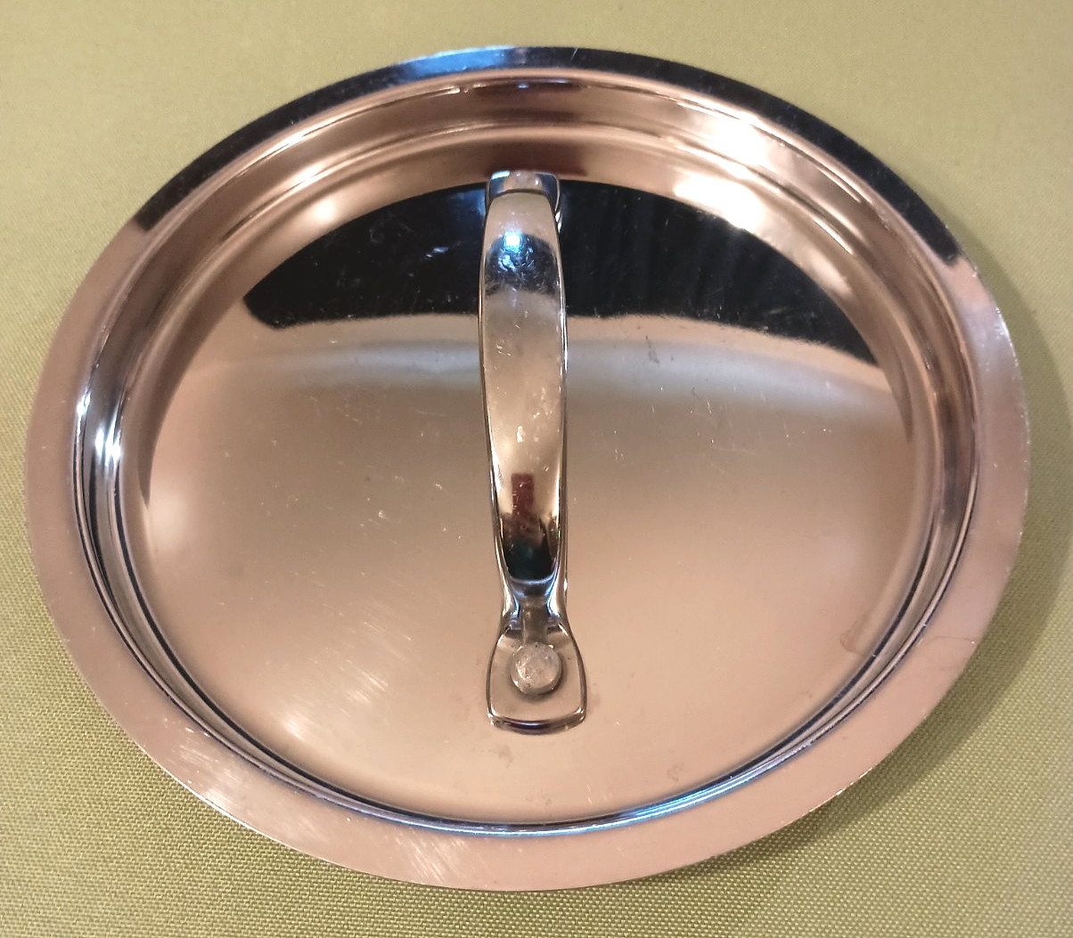Heavy Duty Stainless Steel Lid for 6 inch Pot or Pan (Unbranded) with Handle