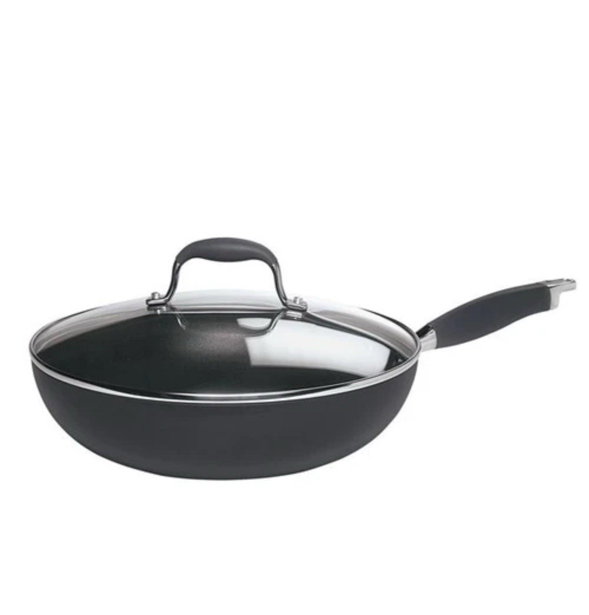 Anolon Advanced Graphite Hard Anodized Nonstick Ultimate Pan with Lid, 12-Inch