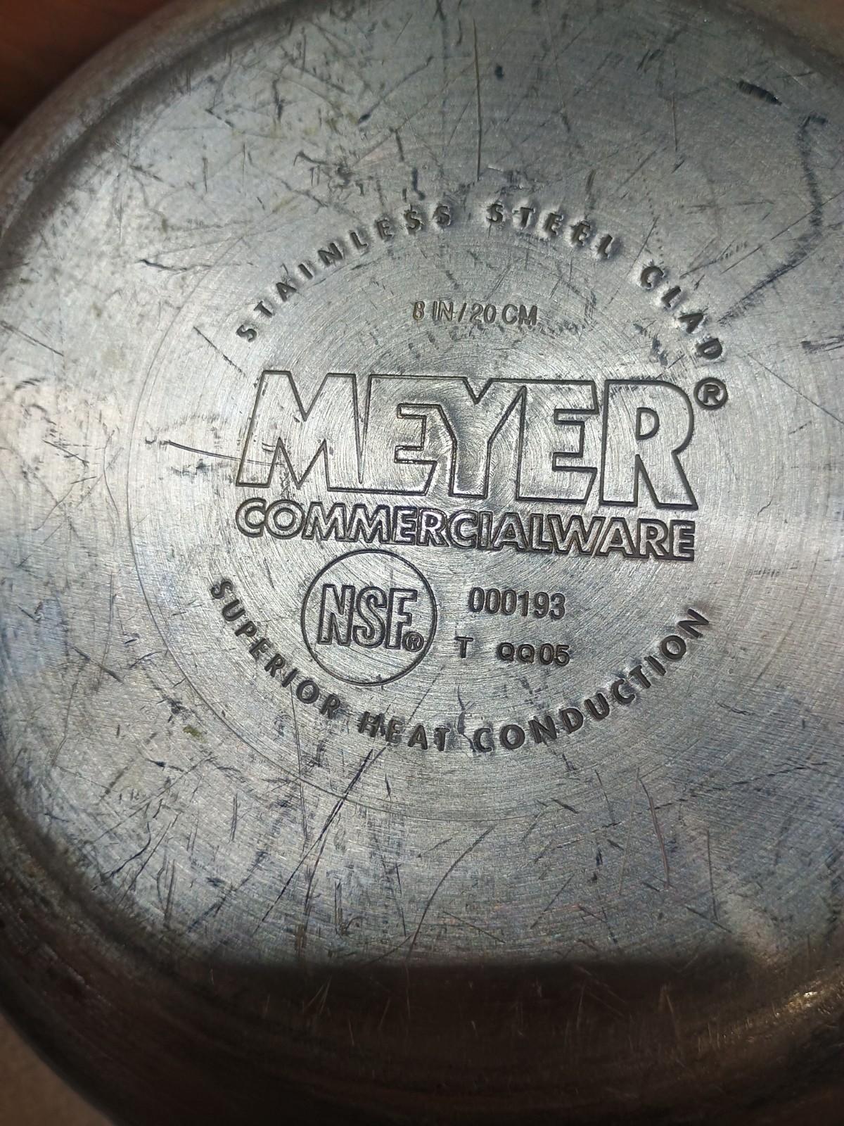 Meyer Commercialware 8″ Stainless Steel Clad Fry Pan Induction Skillet 000193