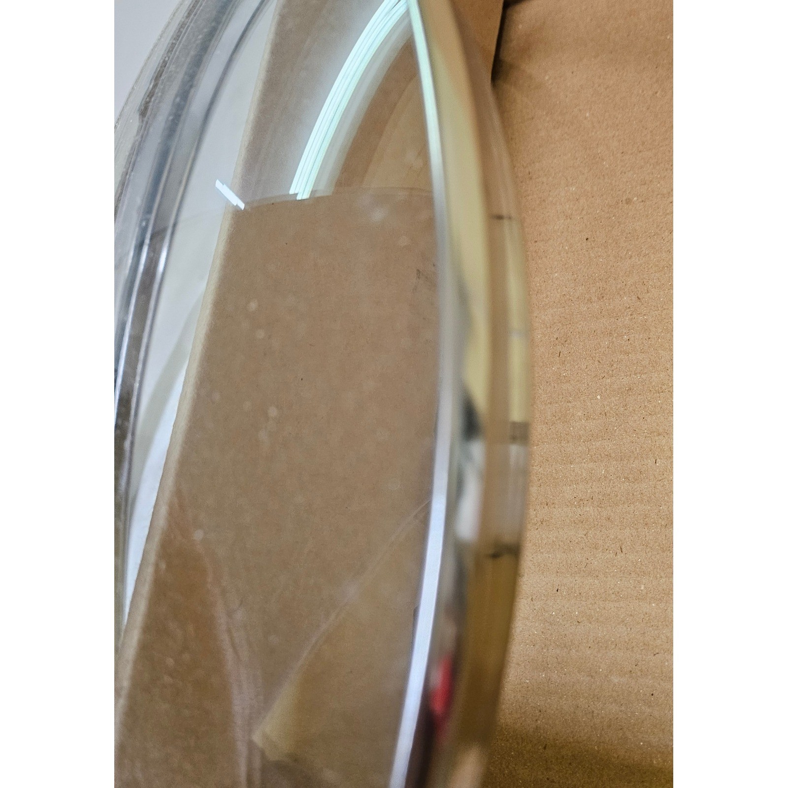 Universal 9.5 Inch Tempered Glass Replacement Lid for Pots and Pans Silver Rim