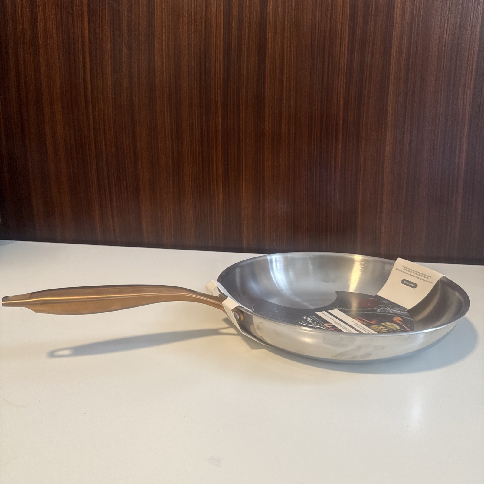 11″ Stainless Steel skillet cookware pan for all stove tops including induction