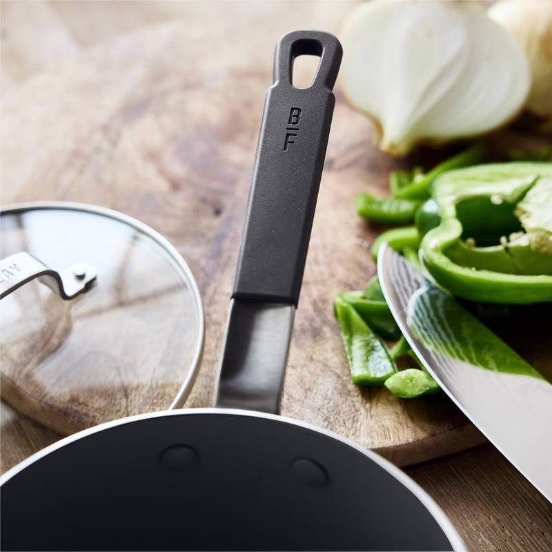 2.54qt Ceramic Nonstick Aluminum Sauce Pan with Lid