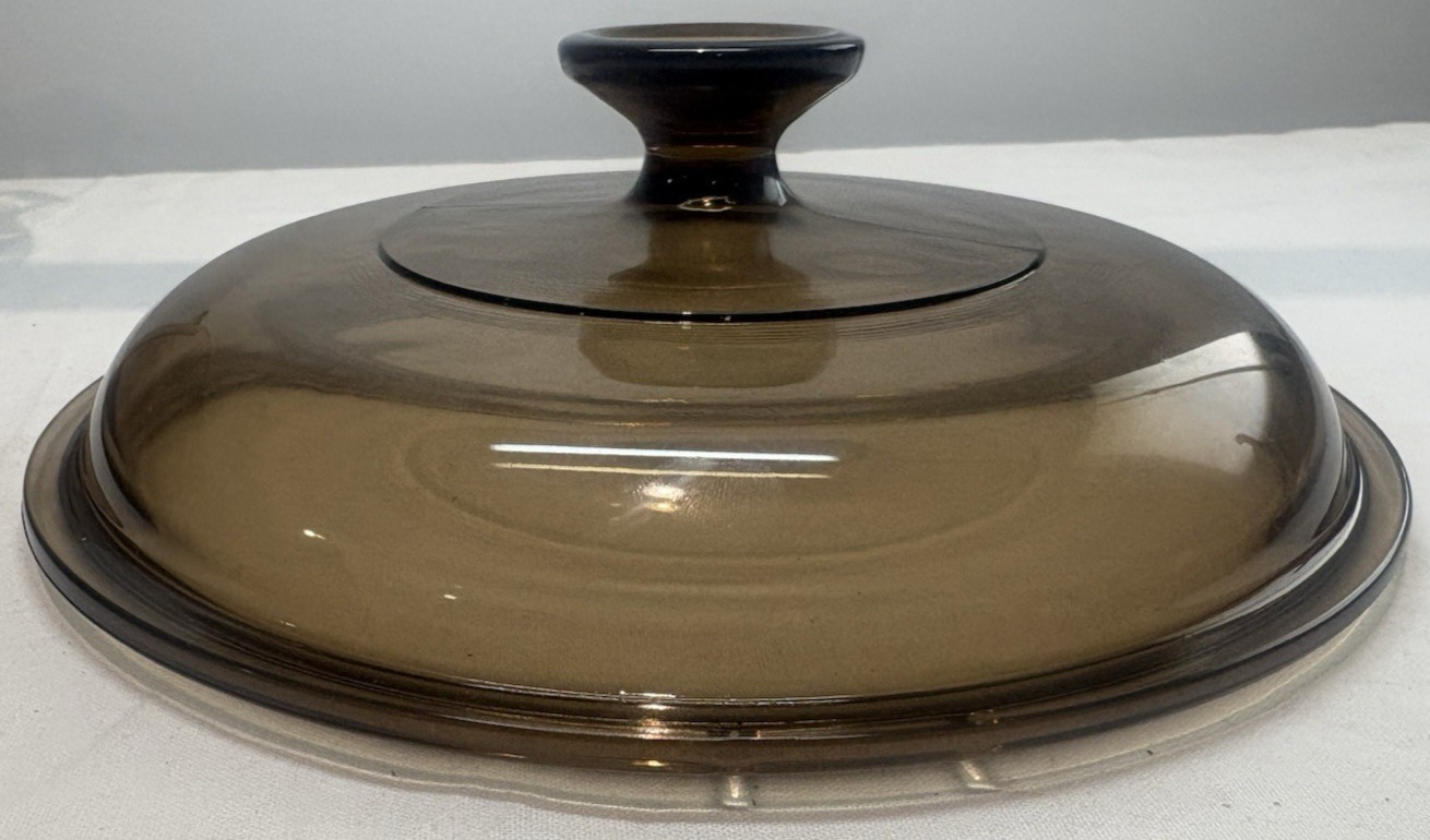 Corning Ware Visions Amber 2.5L Saucepan W Pyrex Lid V- 2.5-C USA